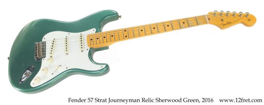 Fender 57 Strat Journeyman Relic Sherwood Green, 2016 Full Front View