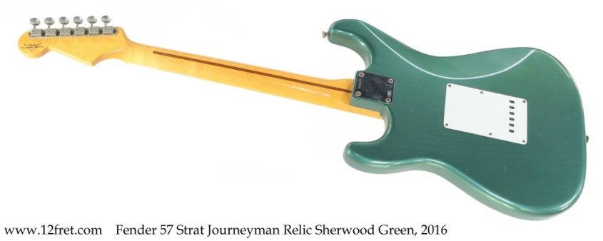 Fender 57 Strat Journeyman Relic Sherwood Green, 2016 Full Rear View