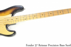 Fender 57 Reissue Precision Bass Sunburst, 1982 Full Front View