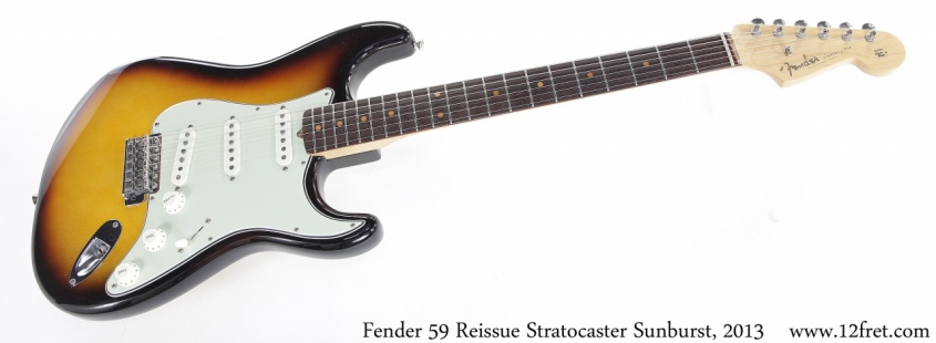 Fender 59 Reissue Stratocaster Sunburst, 2013 Full Front View