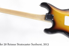 Fender 59 Reissue Stratocaster Sunburst, 2013 Full Rear View