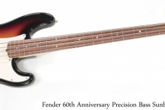 Fender 60th Anniversary Precision Bass Sunburst, 2006 Full Front View