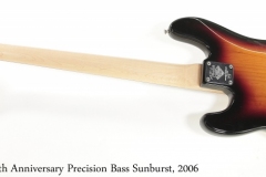 Fender 60th Anniversary Precision Bass Sunburst, 2006 Full Rear View