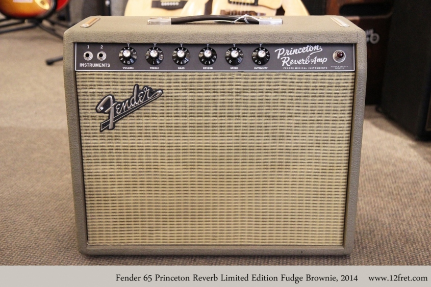 Fender 65 Princeton Reverb Limited Edition Fudge Brownie, 2014 Full Front View