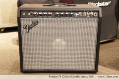 Fender 75 12 inch Combo Amp, 1980 Full Front View