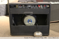 Fender 75 12 inch Combo Amp, 1980 Full Rear View