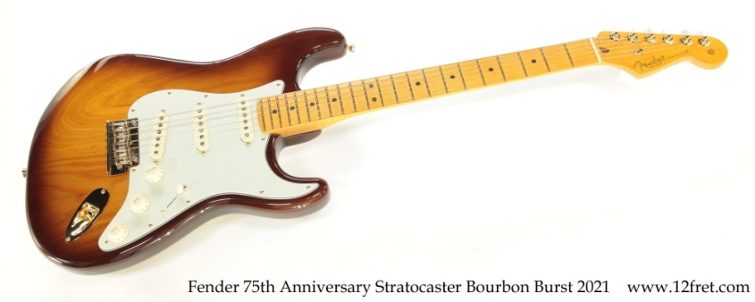 Fender 75th Anniversary Stratocaster Bourbon Burst 2021 Full Front View