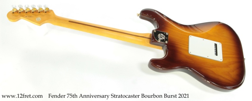 Fender 75th Anniversary Stratocaster Bourbon Burst 2021 Full Rear View
