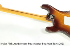 Fender 75th Anniversary Stratocaster Bourbon Burst 2021 Full Rear View