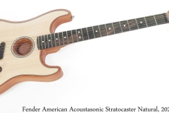 Fender American Acoustasonic Stratocaster Natural, 2020 Full Front View