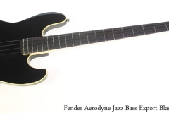 Fender Aerodyne Jazz Bass Export Black, 2011 Full Front View