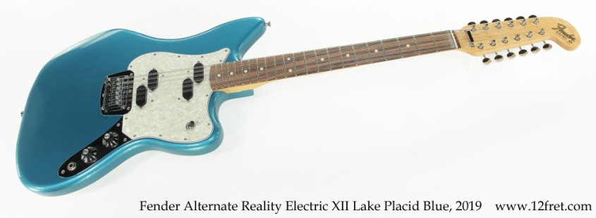 Fender Alternate Reality Electric XII Lake Placid Blue, 2019 Full Front View