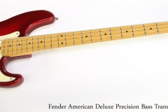 Fender American Deluxe Precision Bass Translucent Red 1997  Full Front View