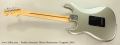 Fender American Deluxe Stratocaster, Tungsten, 2010 Full Rear View