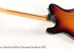 Fender American Deluxe Telecaster Sunburst, 2011 Full Rear View