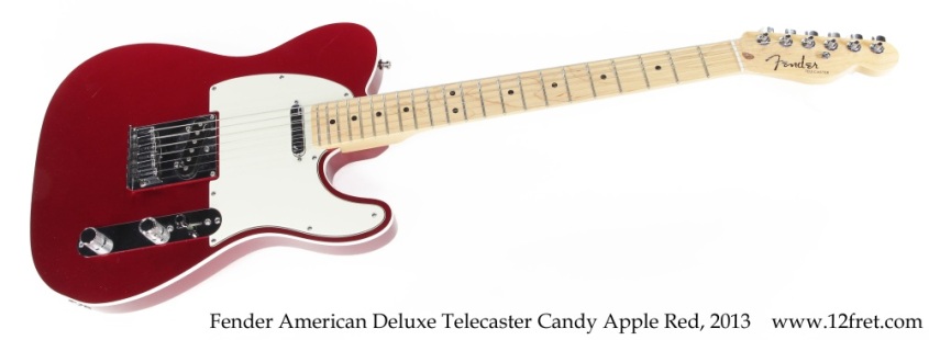 Fender American Deluxe Telecaster Candy Apple Red, 2013 Full Front View