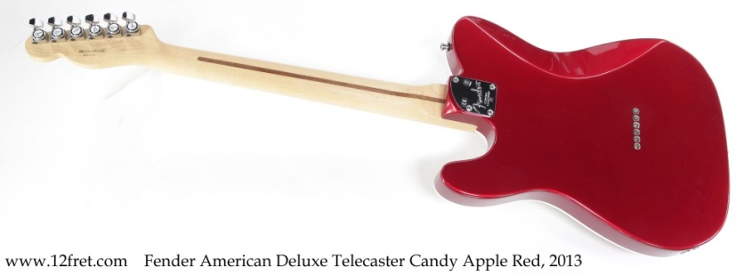 Fender American Deluxe Telecaster Candy Apple Red, 2013 Full Rear View