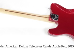 Fender American Deluxe Telecaster Candy Apple Red, 2013 Full Rear View