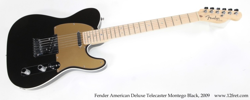 Fender American Deluxe Telecaster Montego Black, 2009 Full Front View