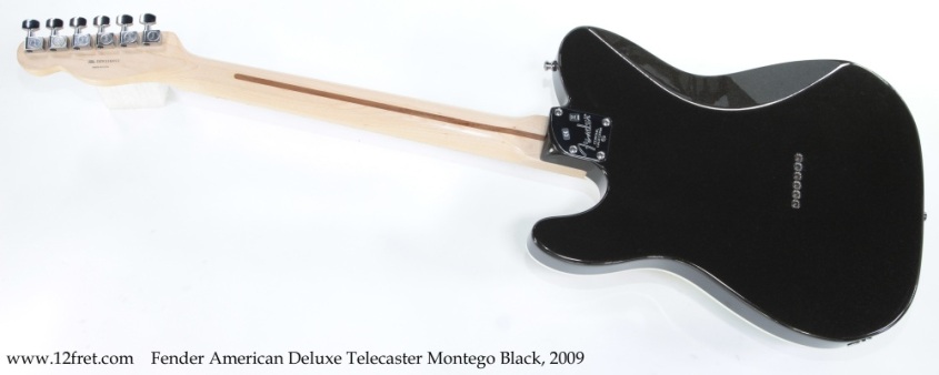 Fender American Deluxe Telecaster Montego Black, 2009 Full Rear View