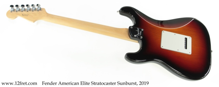 Fender American Elite Stratocaster Sunburst, 2019 Full Rear View