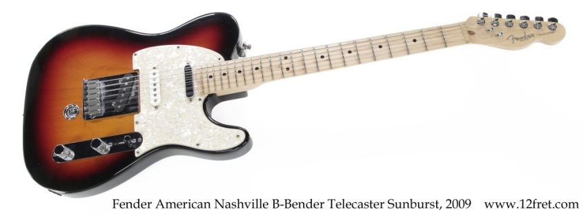 Fender American Nashville B-Bender Telecaster Sunburst, 2009 Full Front View