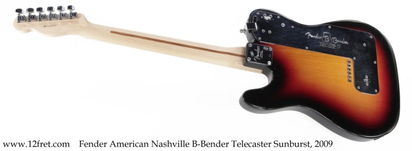Fender American Nashville B-Bender Telecaster Sunburst, 2009 Full Rear View