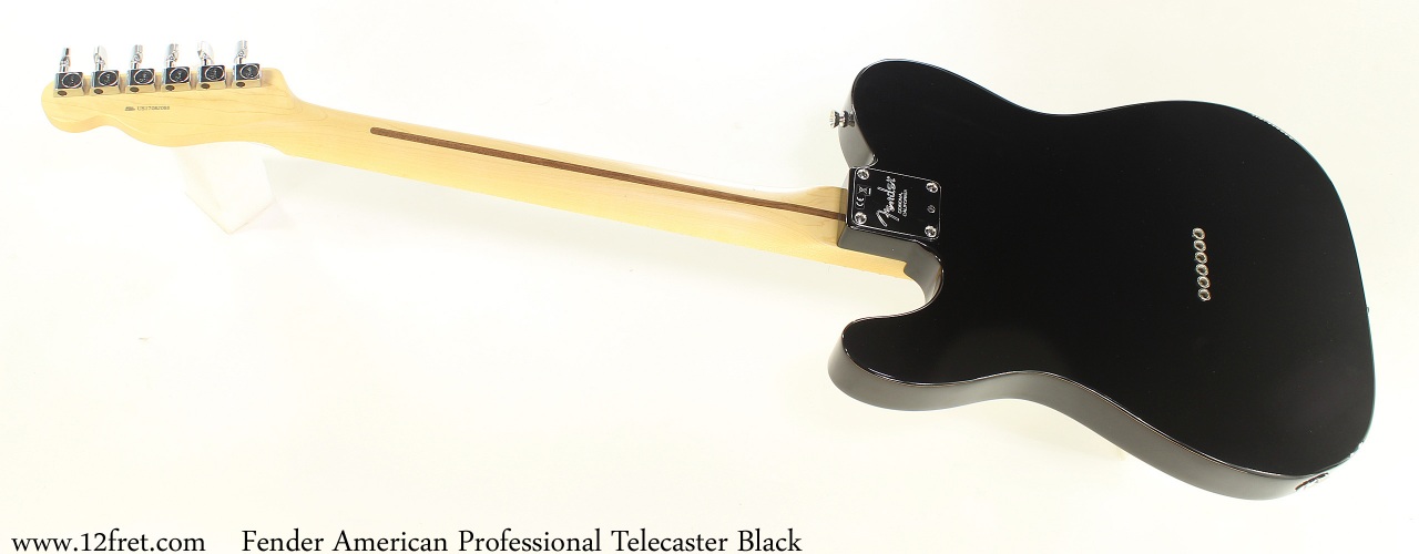 Fender American Professional Telecaster Black Full Rear View