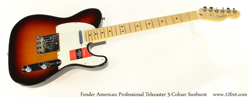 Fender American Professional Telecaster 3-Colour Sunburst Full Front View