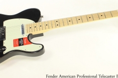 Fender American Professional Telecaster Black Full Front View