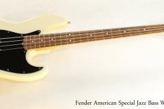 Fender American Special Jazz Bass White, 2011   Full Front View