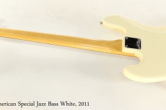 Fender American Special Jazz Bass White, 2011   Full Rear View