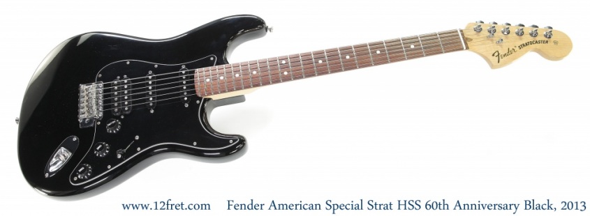 Fender American Special Strat HSS 60th Anniversary Black, 2013 Full Front View