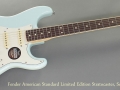 Fender American Standard Limited Edition Stratocaster Sonic Blue full front view