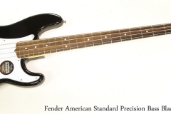 Fender American Standard Precision Bass Black, 2015 Full Front View