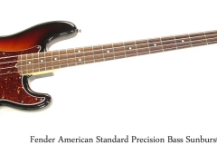 Fender American Standard Precision Bass Sunburst, 2015 Full Front View