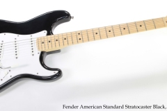 Fender American Standard Stratocaster Black, 1991 Full Front View
