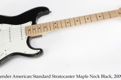 Fender American Standard Stratocaster Maple Neck Black, 2009 Full Front View
