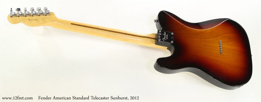 Fender American Standard Telecaster Sunburst, 2012   Full Rear VIew