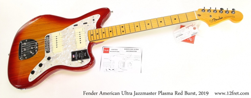 Fender American Ultra Jazzmaster Plasma Red Burst, 2019 Full Front View