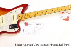 Fender American Ultra Jazzmaster Plasma Red Burst, 2019 Full Front View