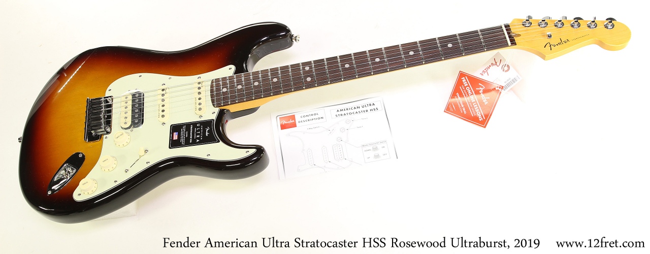 Fender American Ultra Stratocaster HSS Rosewood Ultraburst, 2019 Full Front View