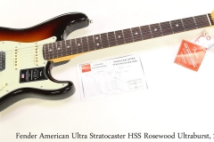 Fender American Ultra Stratocaster HSS Rosewood Ultraburst, 2019 Full Front View