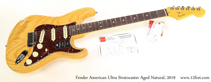 Fender American Ultra Stratocaster Aged Natural, 2019 Full Front View