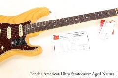 Fender American Ultra Stratocaster Aged Natural, 2019 Full Front View