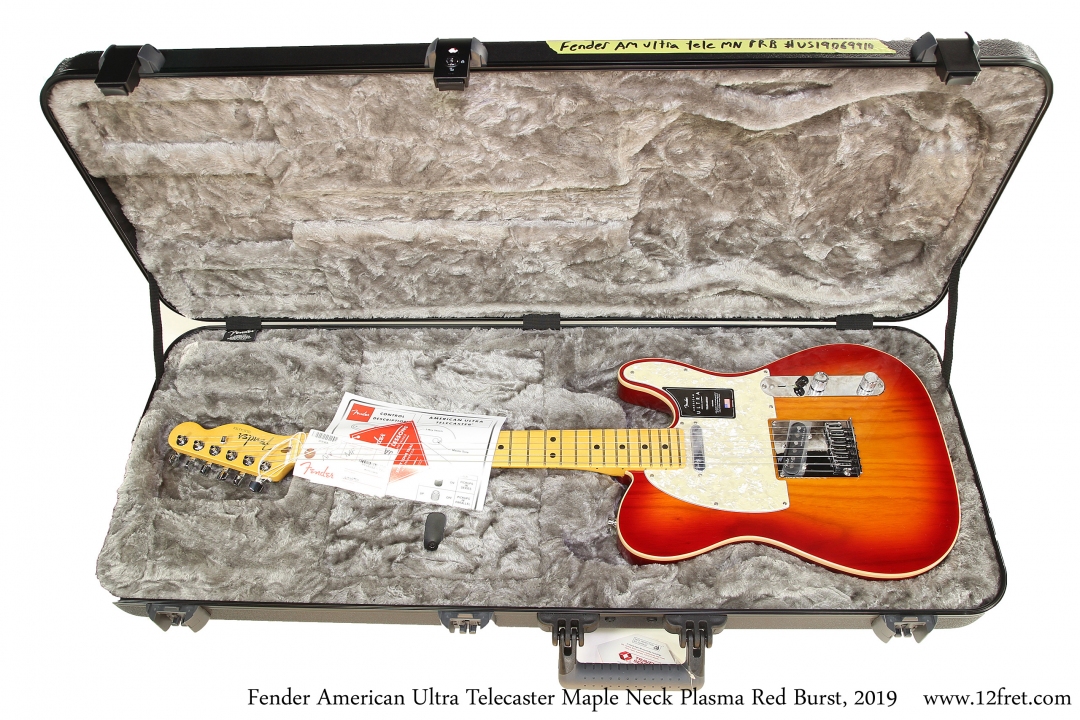 Fender American Ultra Telecaster Maple Plasma Red Burst 2019