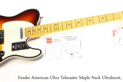 Fender American Ultra Telecaster Maple Neck Ultraburst, 2019 Full Front View