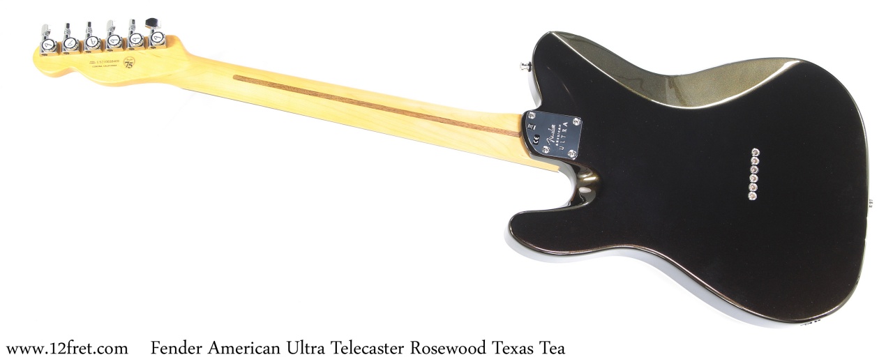 Fender American Ultra Telecaster Rosewood Texas Tea Full Rear View
