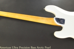 Fender American Ultra Precision Bass Arctic Pearl Full Rear View