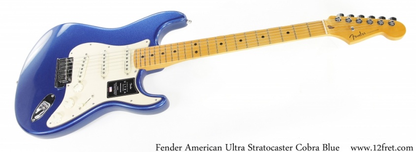 Fender American Ultra Stratocaster Cobra Blue Full Front View